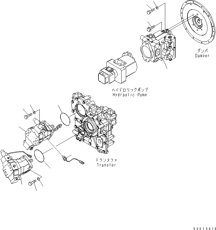 Насос 416-18-31604 KOMATSU