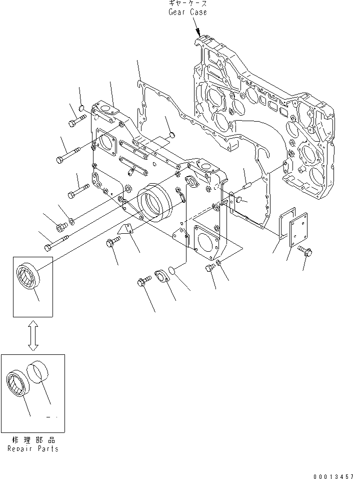 FRONT COVER ASS'Y 6215-21-3011 KOMATSU