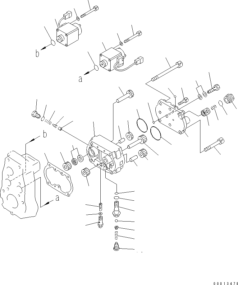 Клапан в сборе, предохранительный 6553-71-4100 KOMATSU