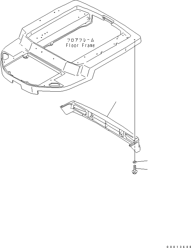 GRILLE,(FOR BACK HOE) 363-855-3670 KOMATSU