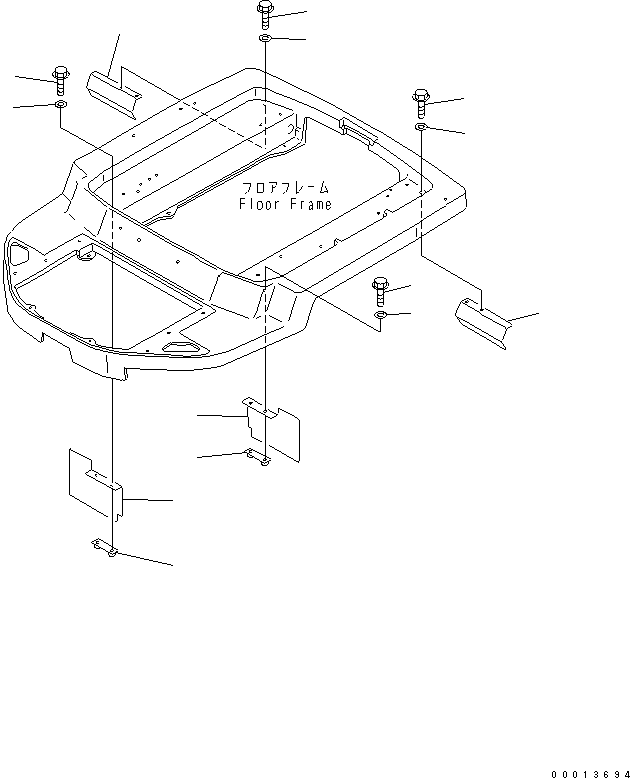 SHEET,R.H. 363-54-34221 KOMATSU