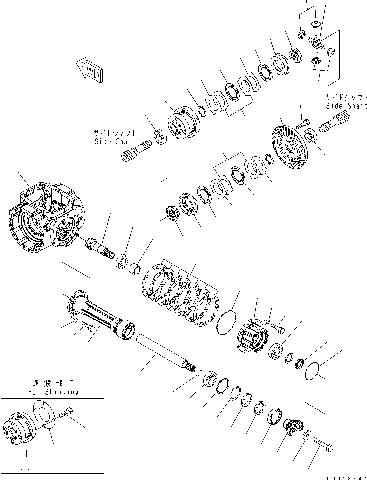 PINION ASS'Y 417-22-37600 KOMATSU