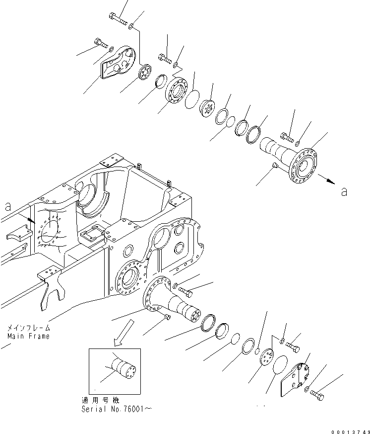 Болт 01010-62475 KOMATSU