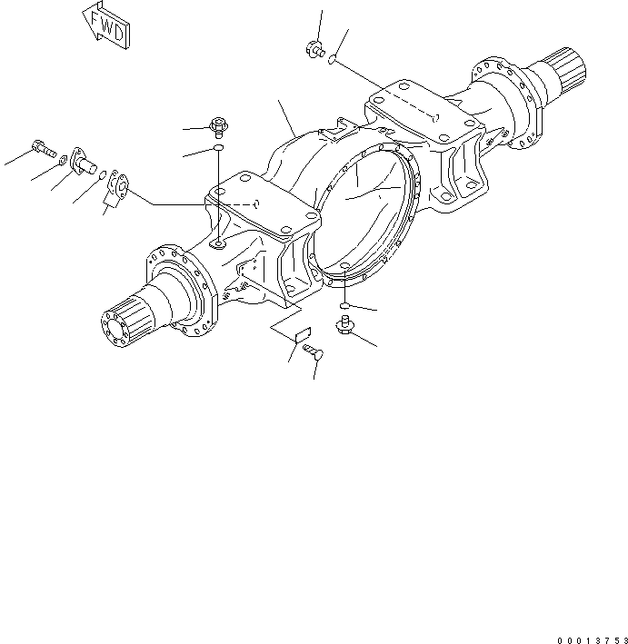 Регулировочная прокладка 0.3мм 425-22-13530 KOMATSU