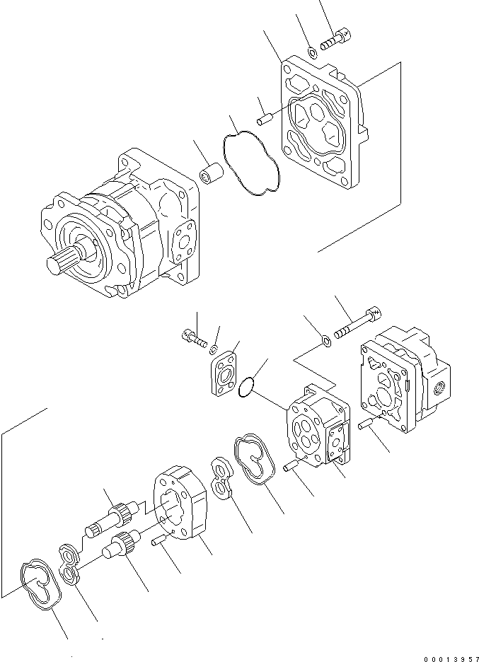 PUMP ASS'Y,(SBR(1)10) 705-41-04480 KOMATSU