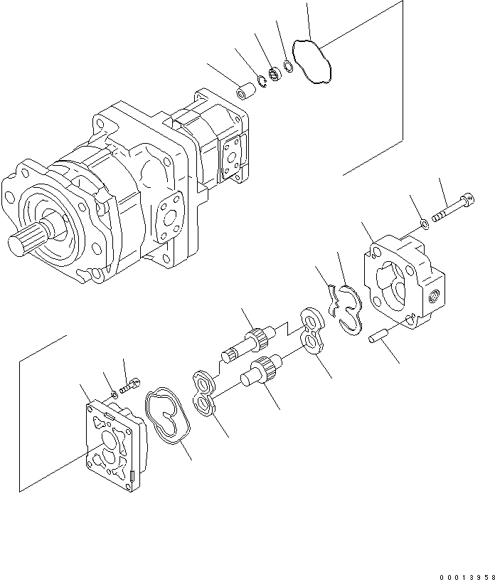 PUMP ASS'Y,(SBR(1)6) 705-41-05800 KOMATSU