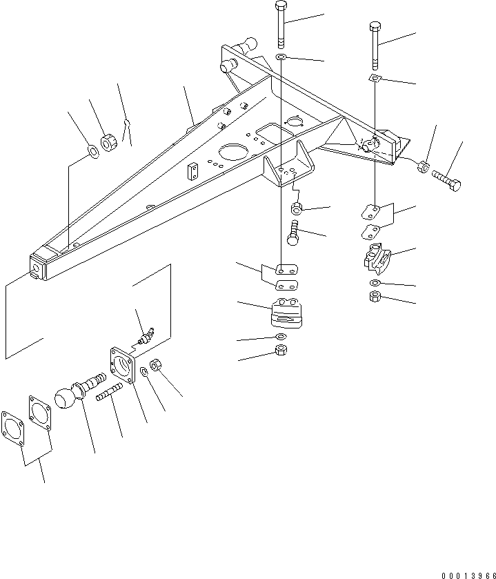 DRAWBAR 23A-60-21450 KOMATSU
