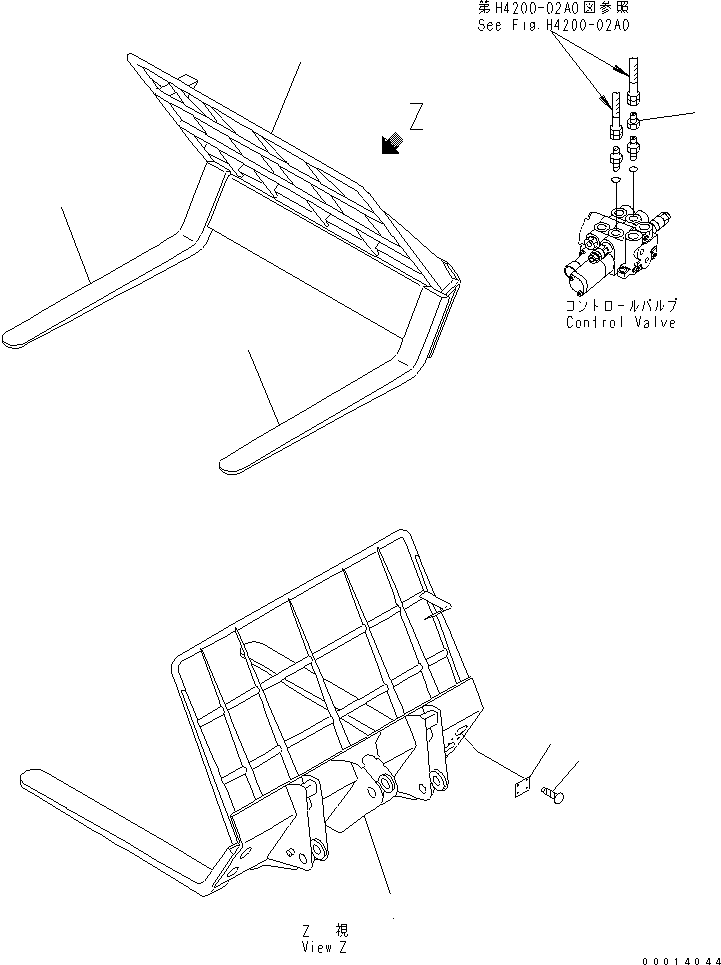 FORK 363-883-3110 KOMATSU