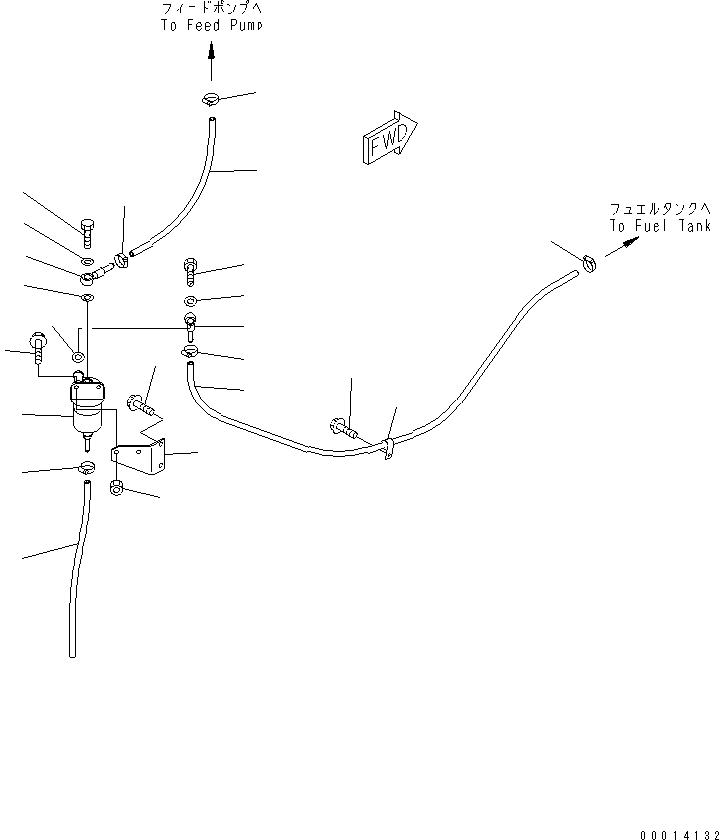 Трубка 07270-21050 KOMATSU