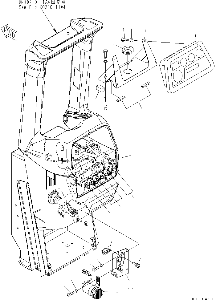 MONITOR PANEL 7831-68-4003 KOMATSU