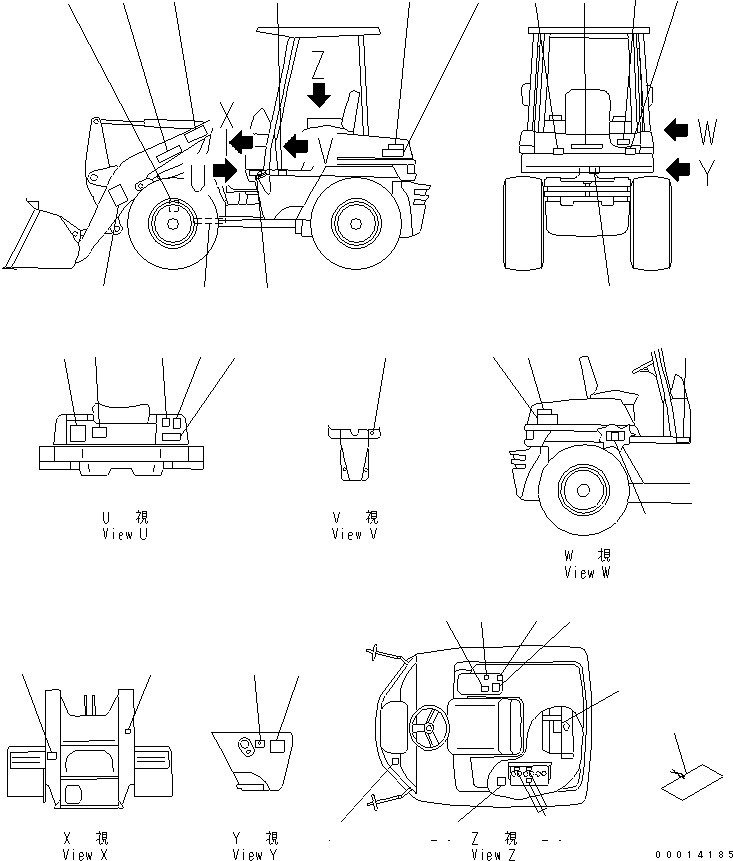 Табличка «Опасно: аккумулятор» 09664-30021 KOMATSU