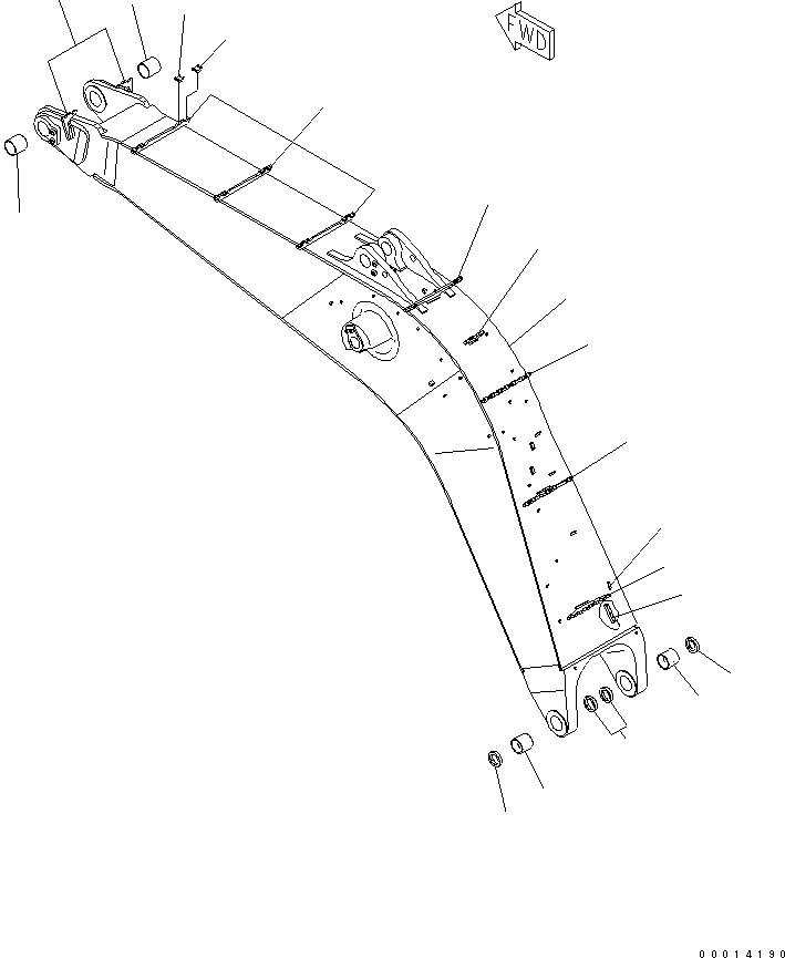 Опора (сварная) 209-70-57170 KOMATSU