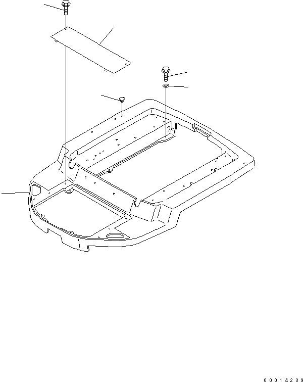 FRAME,FLOOR (WITH CAR HEATER) 362-07-43482 KOMATSU