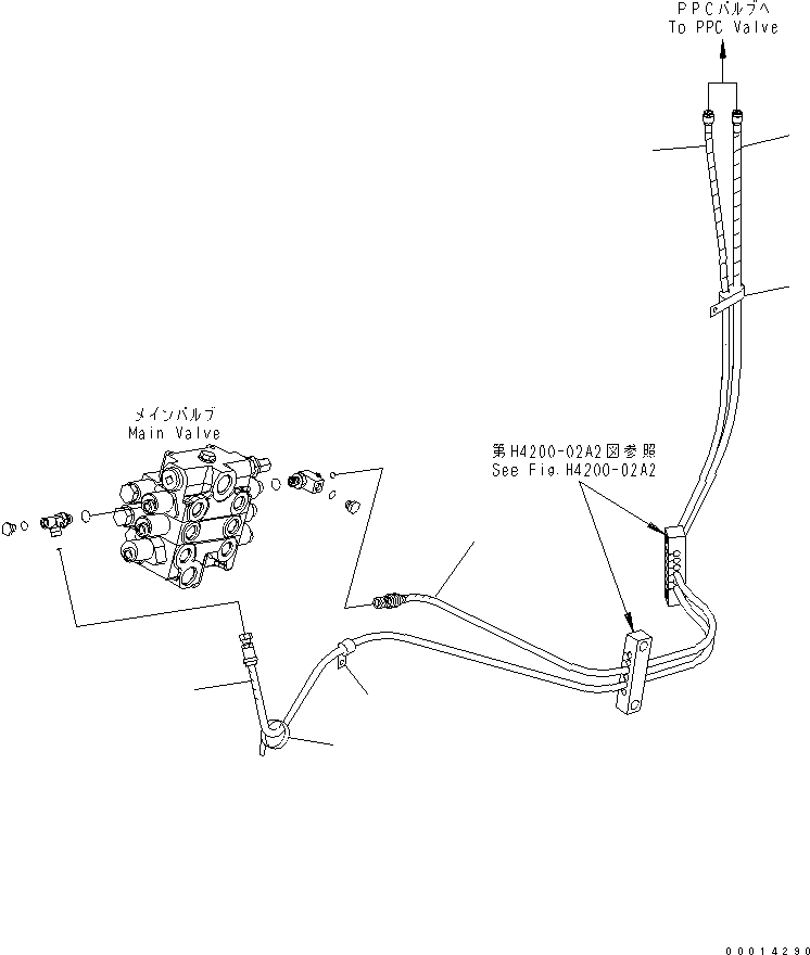 HOSE,WHITE-RED 416-V88-3170 KOMATSU