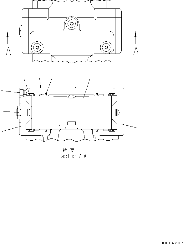 Крышка UC1720048739 KOMATSU