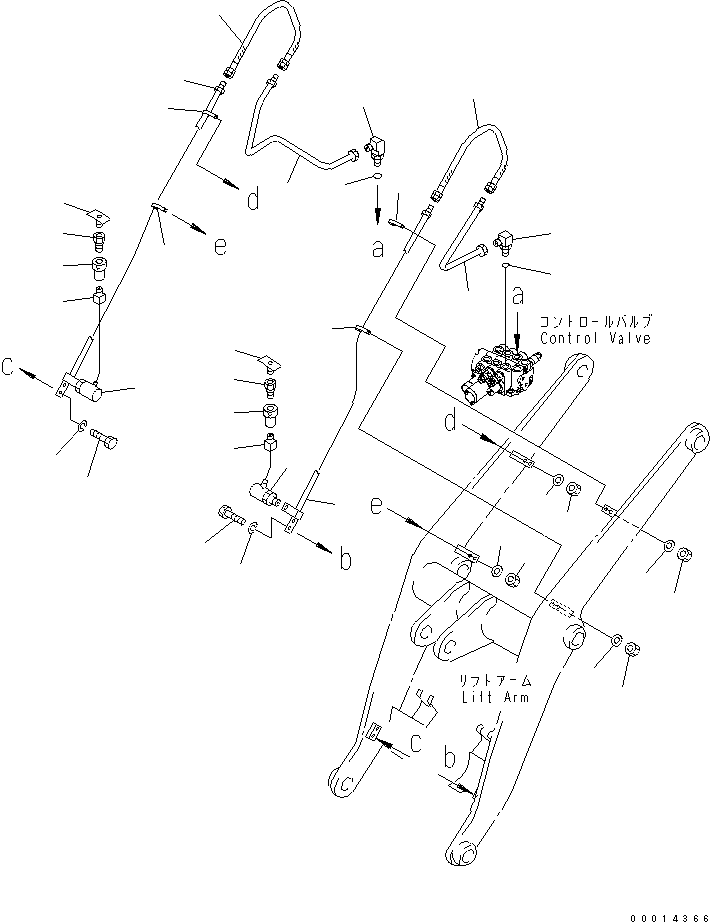 Трубка правая 42A-877-2120 KOMATSU