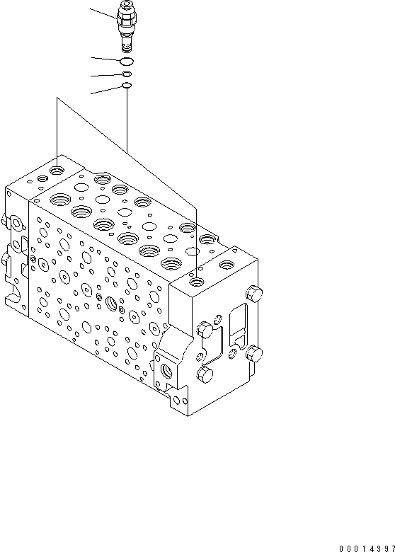 Клапан в сборе, предохранительный 723-40-92201 KOMATSU