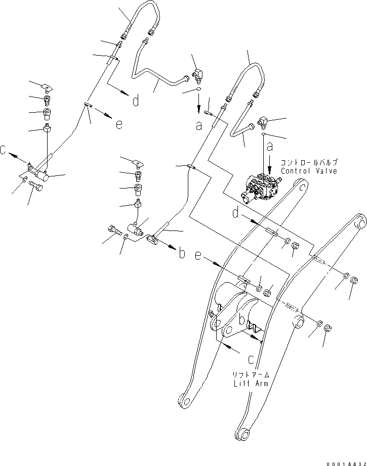 Трубка правая 363-877-3530 KOMATSU