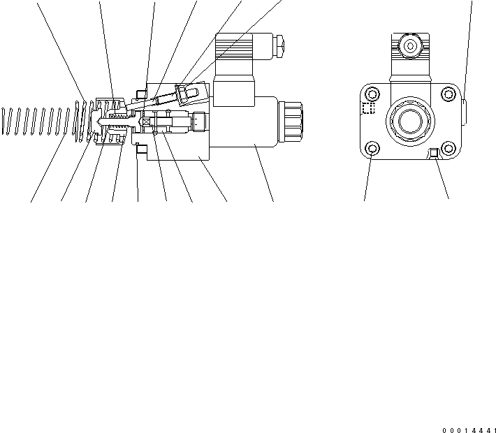 Болт UC1301544006 KOMATSU