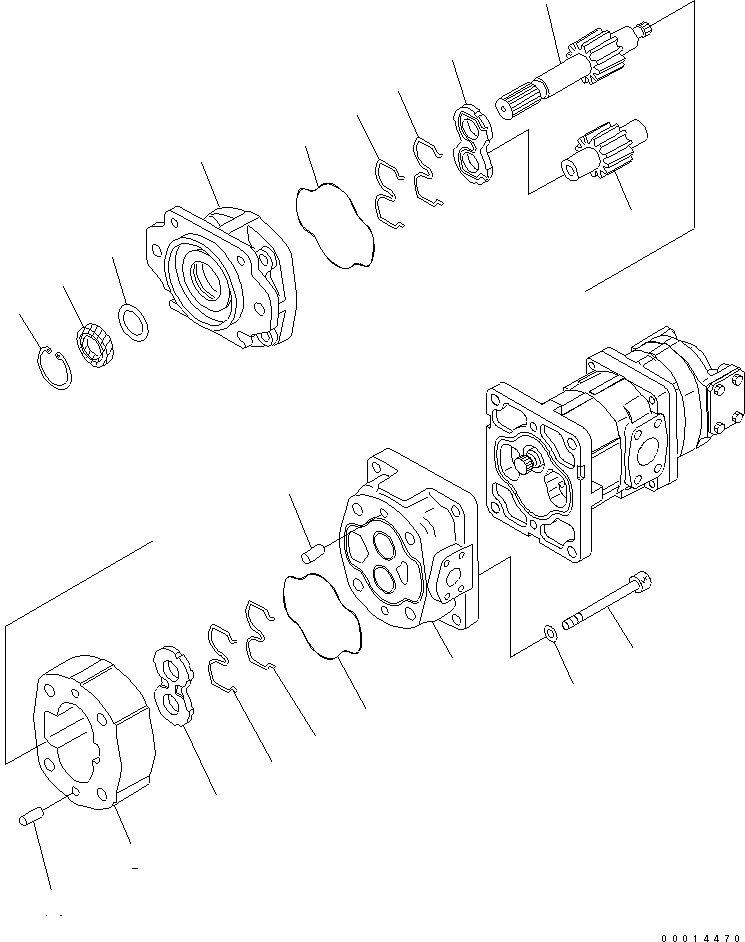 PUMP ASS'Y,(SAL100) 705-37-40010 KOMATSU