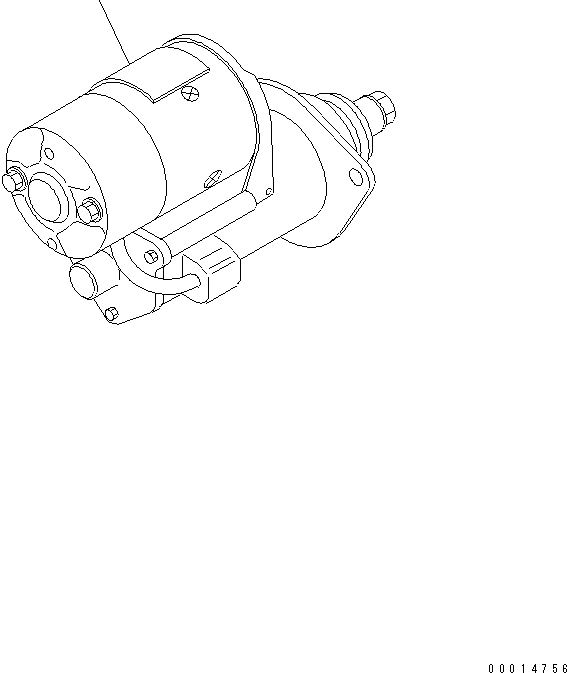 STARTING MOTOR A.,(SEE FIG.A621P-02A1) (6736-81-4210) KOMATSU