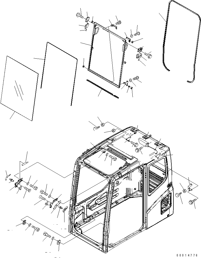 Упор 22B-54-15620 KOMATSU