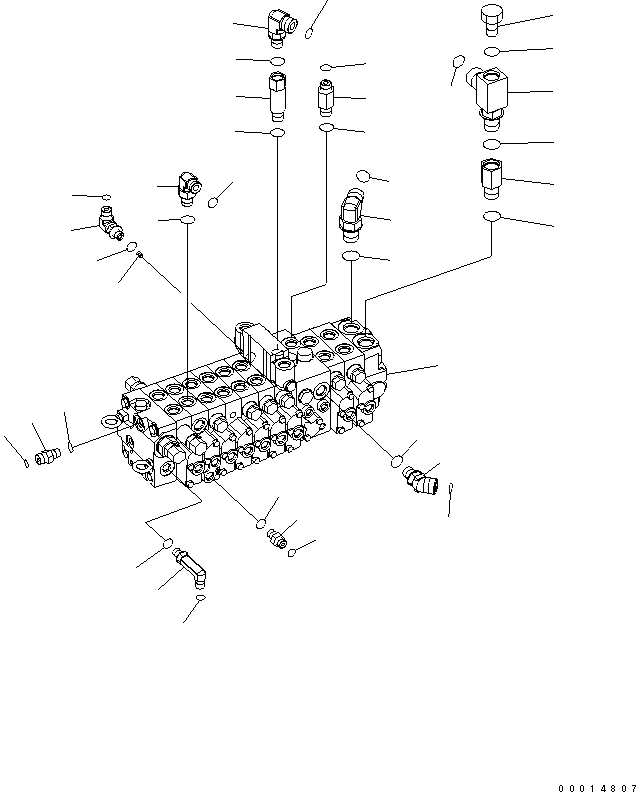 Управляющий клапан (\0\723-19-12901) KOMATSU