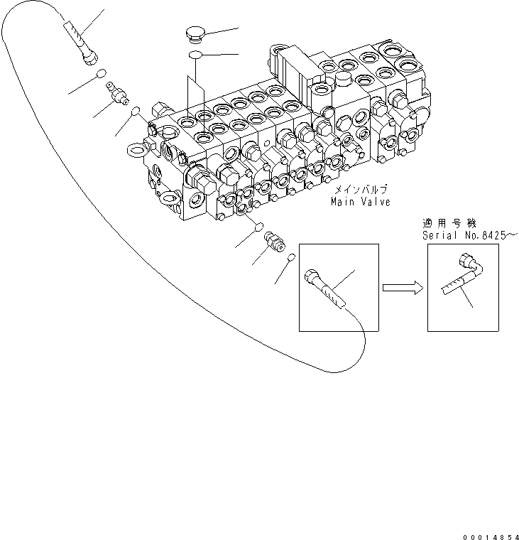 Шланг 02761-002A4 KOMATSU