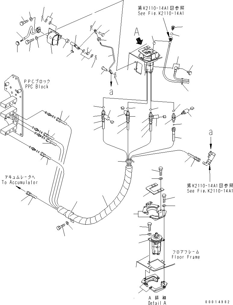 Шланг 198-61-61990 KOMATSU