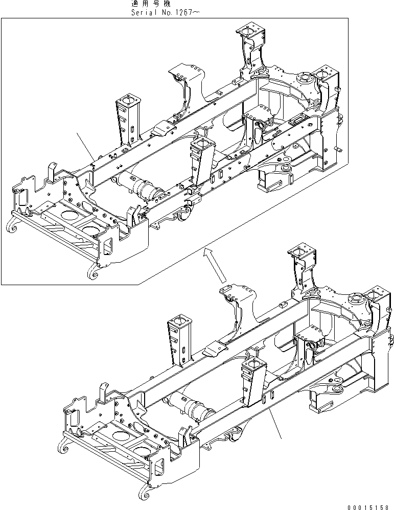 FRAME,FRONT 56B-46-11204 KOMATSU