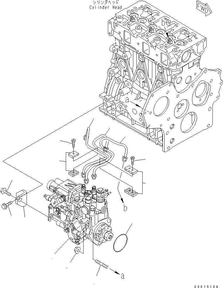 PIPE,INJECTION YM119802-59810 KOMATSU