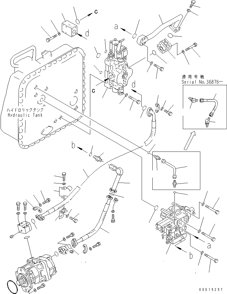 Трубка 154-60-71280 KOMATSU