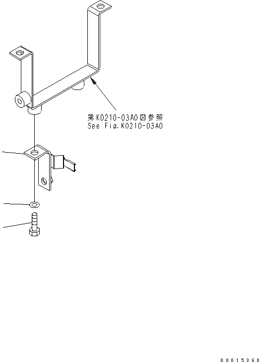 Кронштейн 416-06-31360 KOMATSU