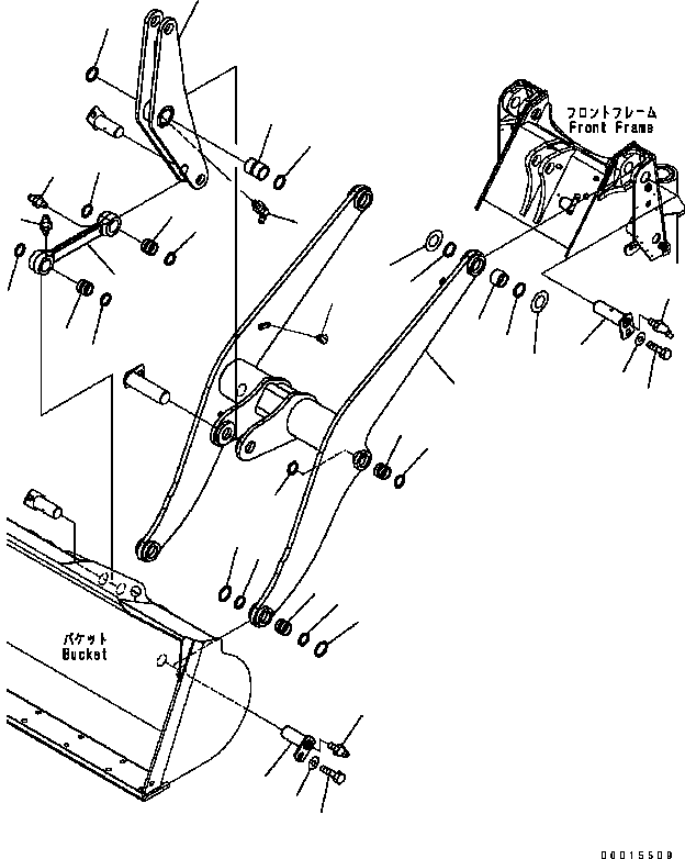 Bell Crank Assembly 417-70-31202 KOMATSU