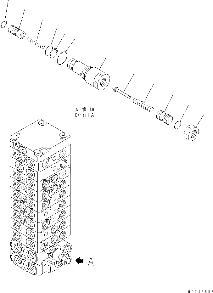 Клапан в сборе, предохранительный 723-10-15800 KOMATSU