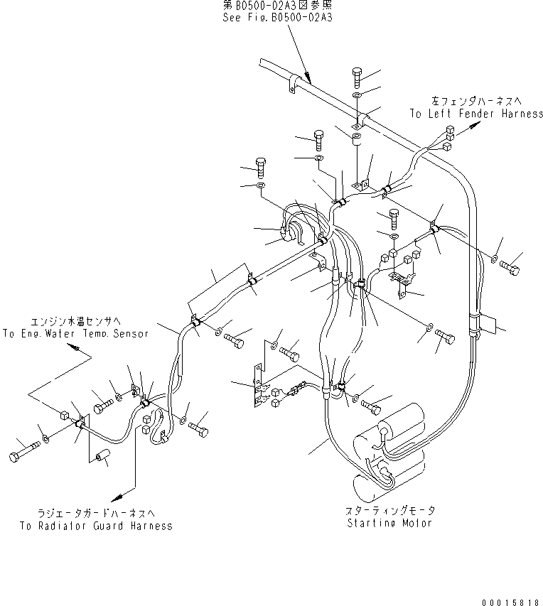Жгут проводов 198-06-46170 KOMATSU