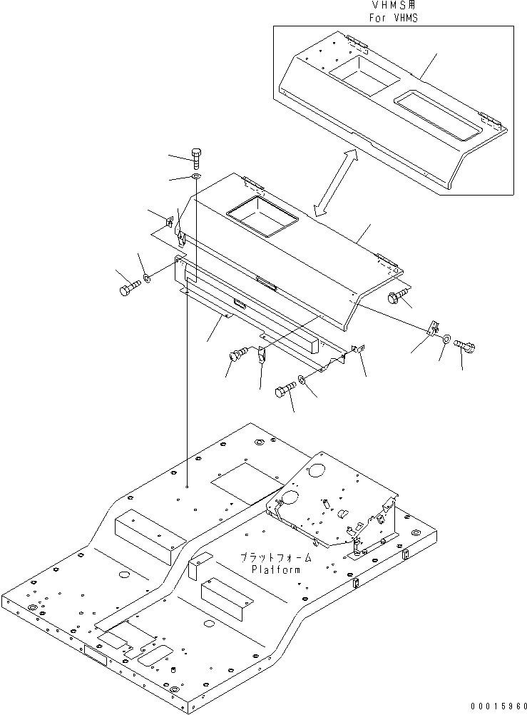 COVER ASS'Y,VHMS 561-97-62390 KOMATSU
