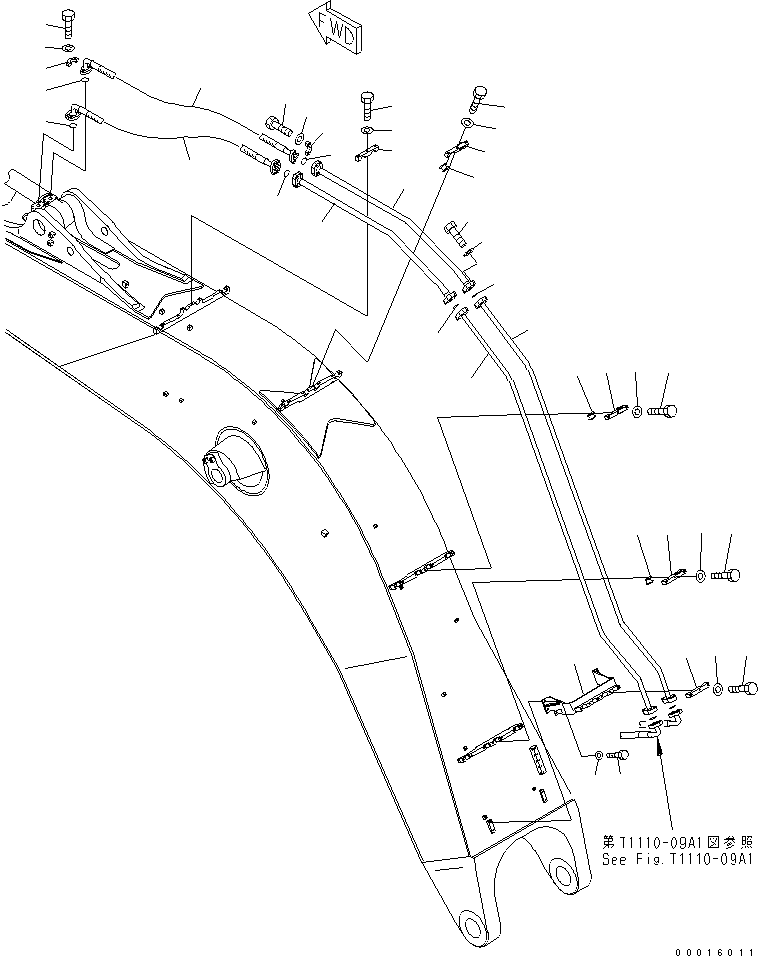 Шланг 07098-01416 KOMATSU