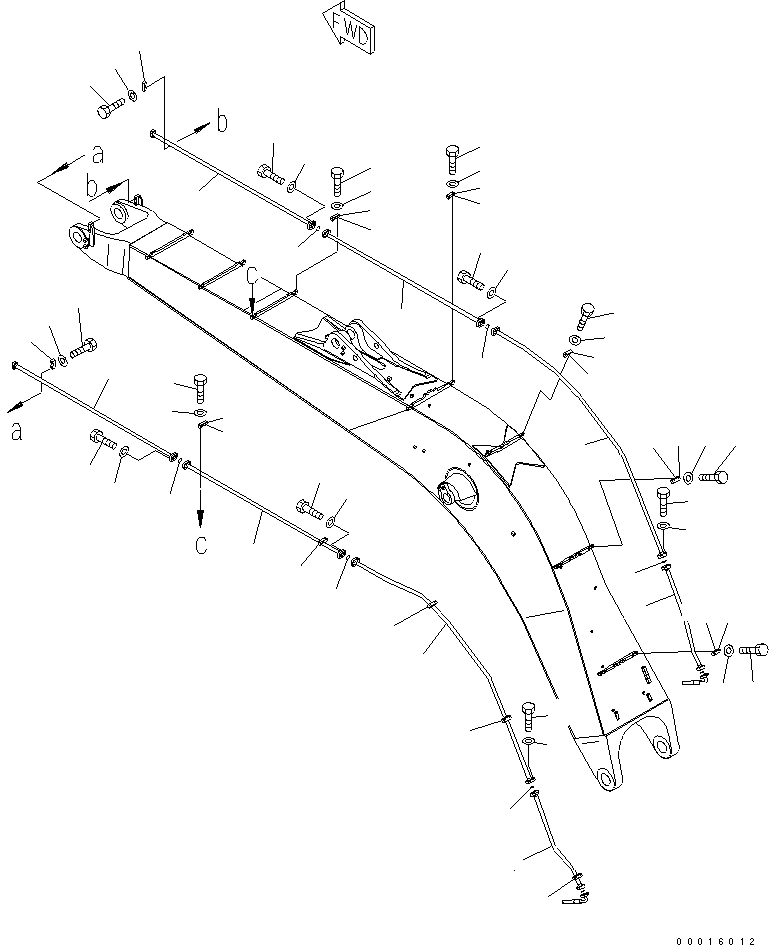 Трубка 209-62-75810 KOMATSU