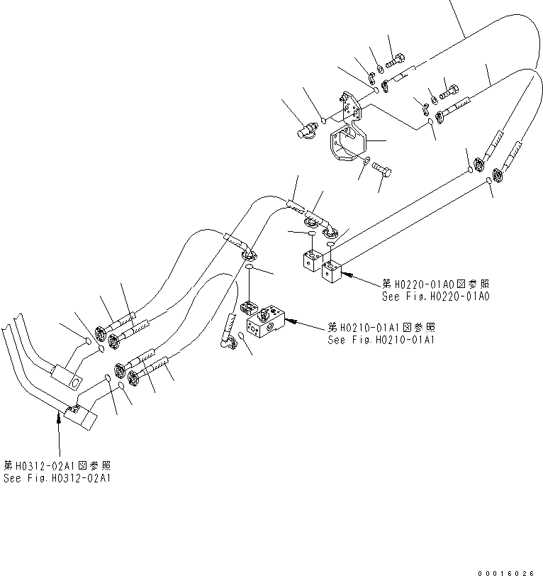 Шланг фланцевого типа 07084-01A13 KOMATSU