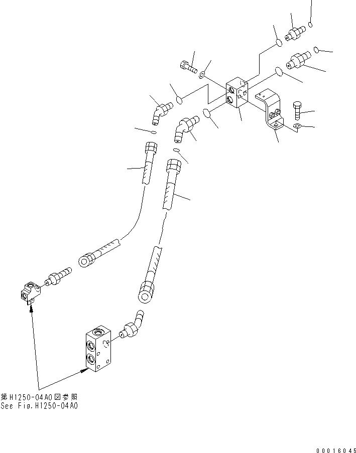 Шланг 07184-00304 KOMATSU