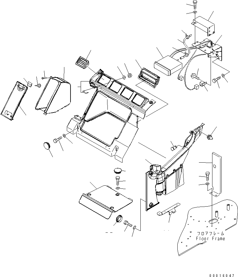 COVER ASS'Y,L.H. 20Y-54-65660 KOMATSU