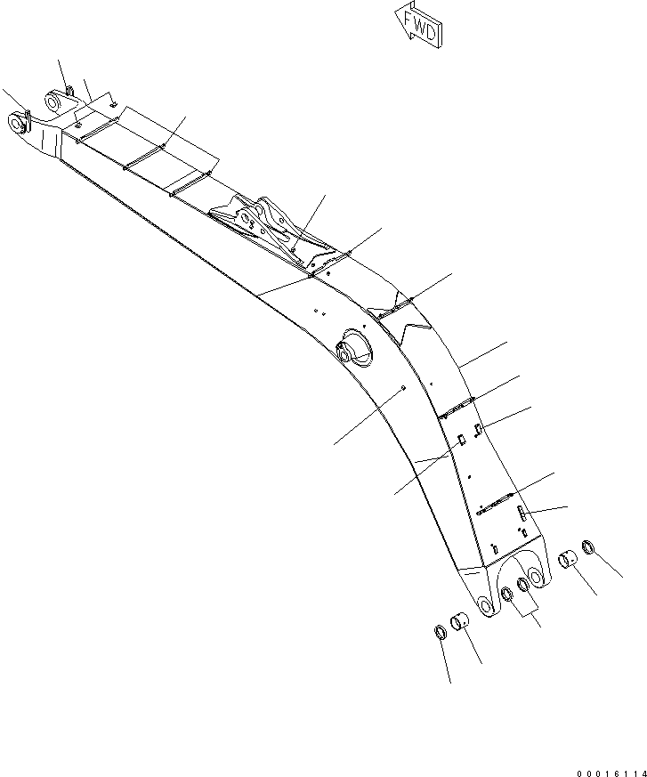 Стрела 209-70-71841 KOMATSU