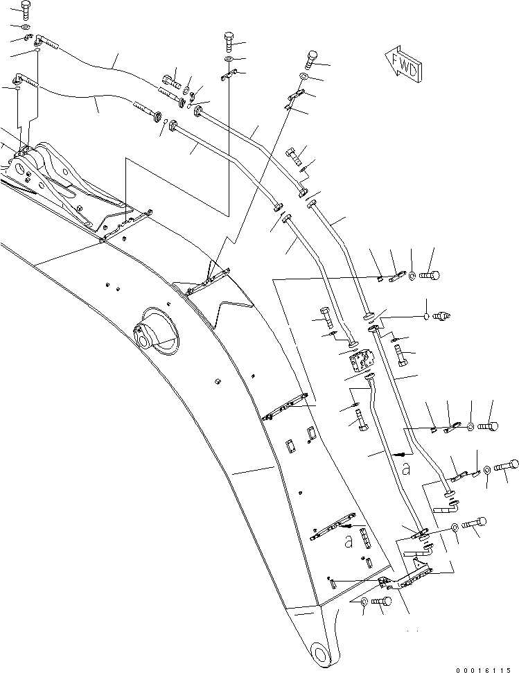 Трубка 209-64-12440 KOMATSU