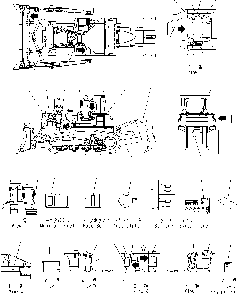PLATE, MARK,MONITOR PANEL 198-98-31411 KOMATSU