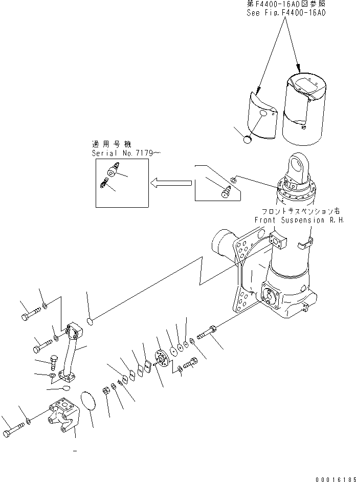 CYLINDER ASS'Y,SUSPENSION 569-50-81000 KOMATSU