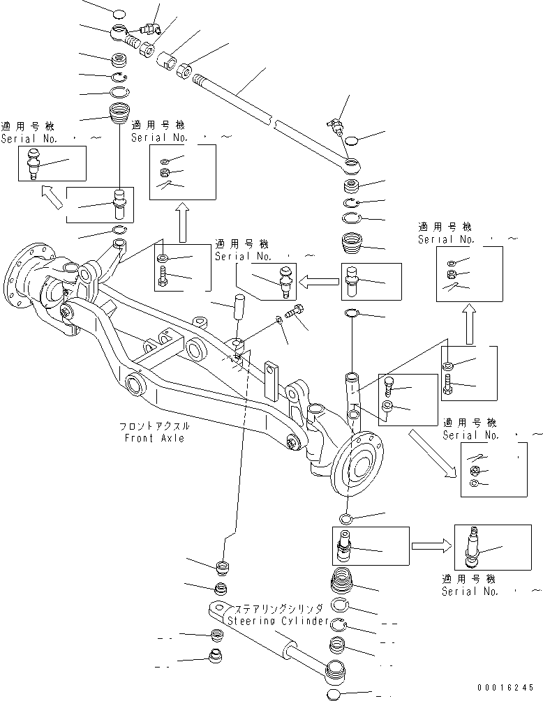 NUT (K-2) 01529-32427 KOMATSU