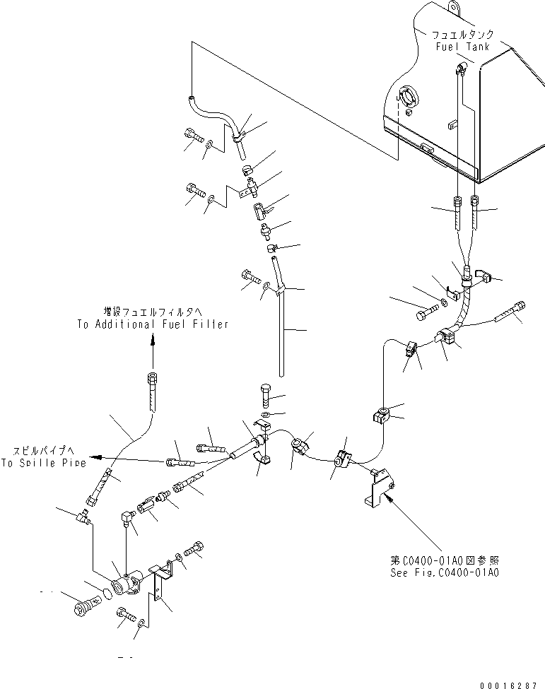 Шланг 07621-00350 KOMATSU