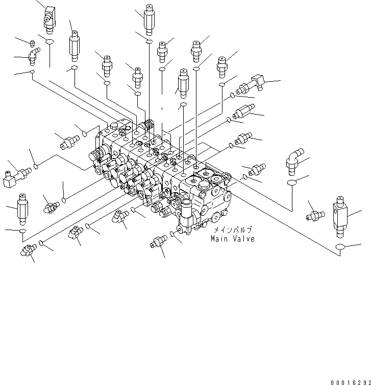 Соединительный штуцер 20T-870-1640 KOMATSU