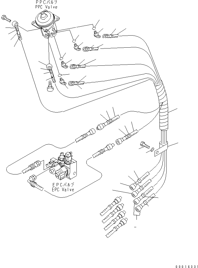 HOSE, 870MM 22L-62-14710 KOMATSU